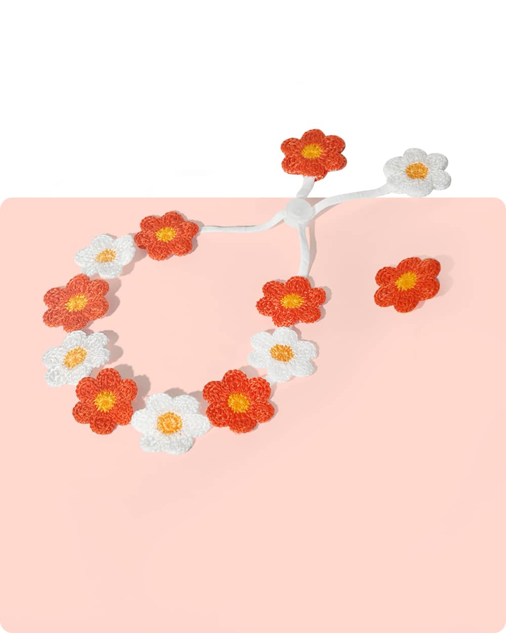 Dog Hair Clip and Necklace Set - Daisy