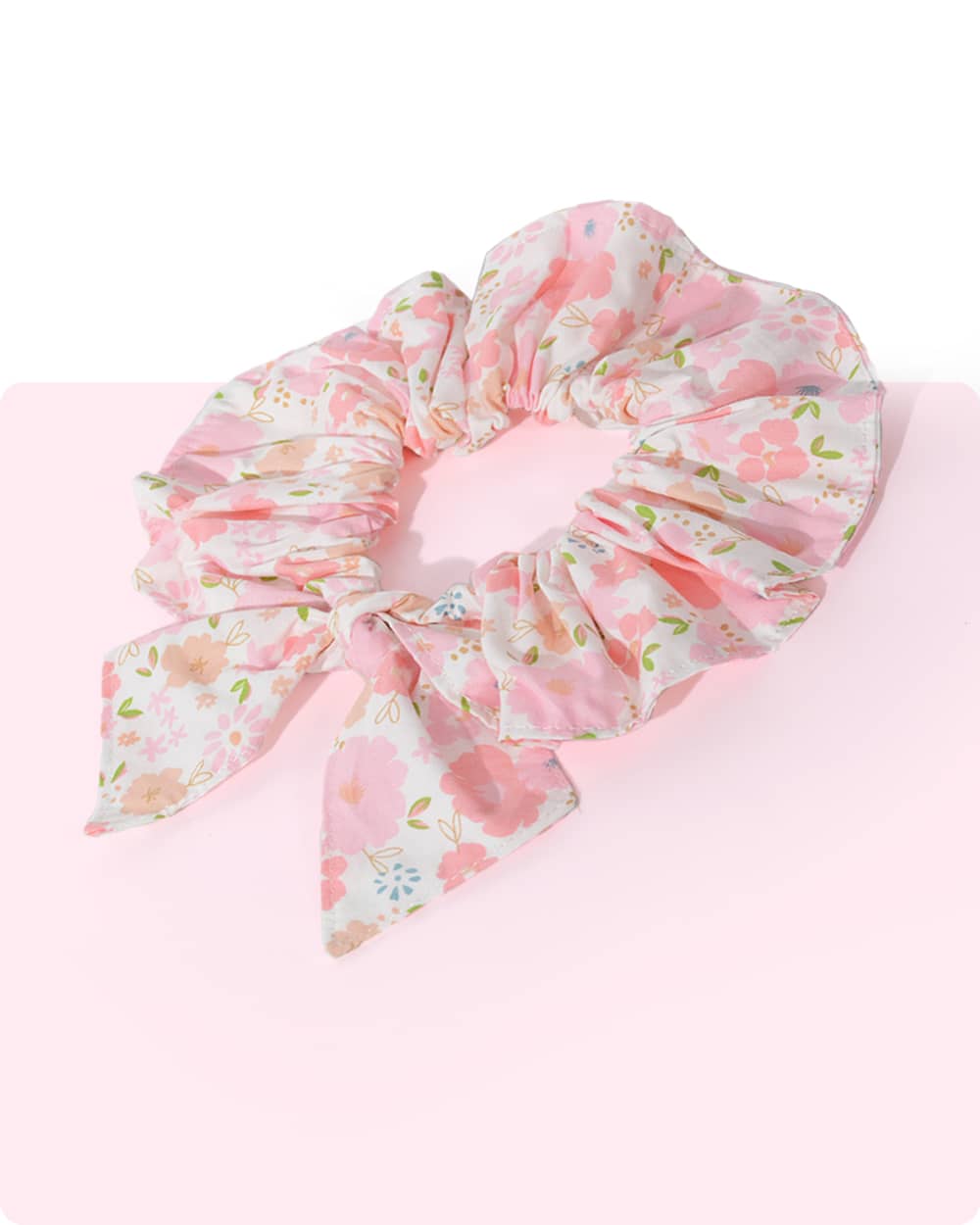 Floral Elastic Dog Bandana - Pink