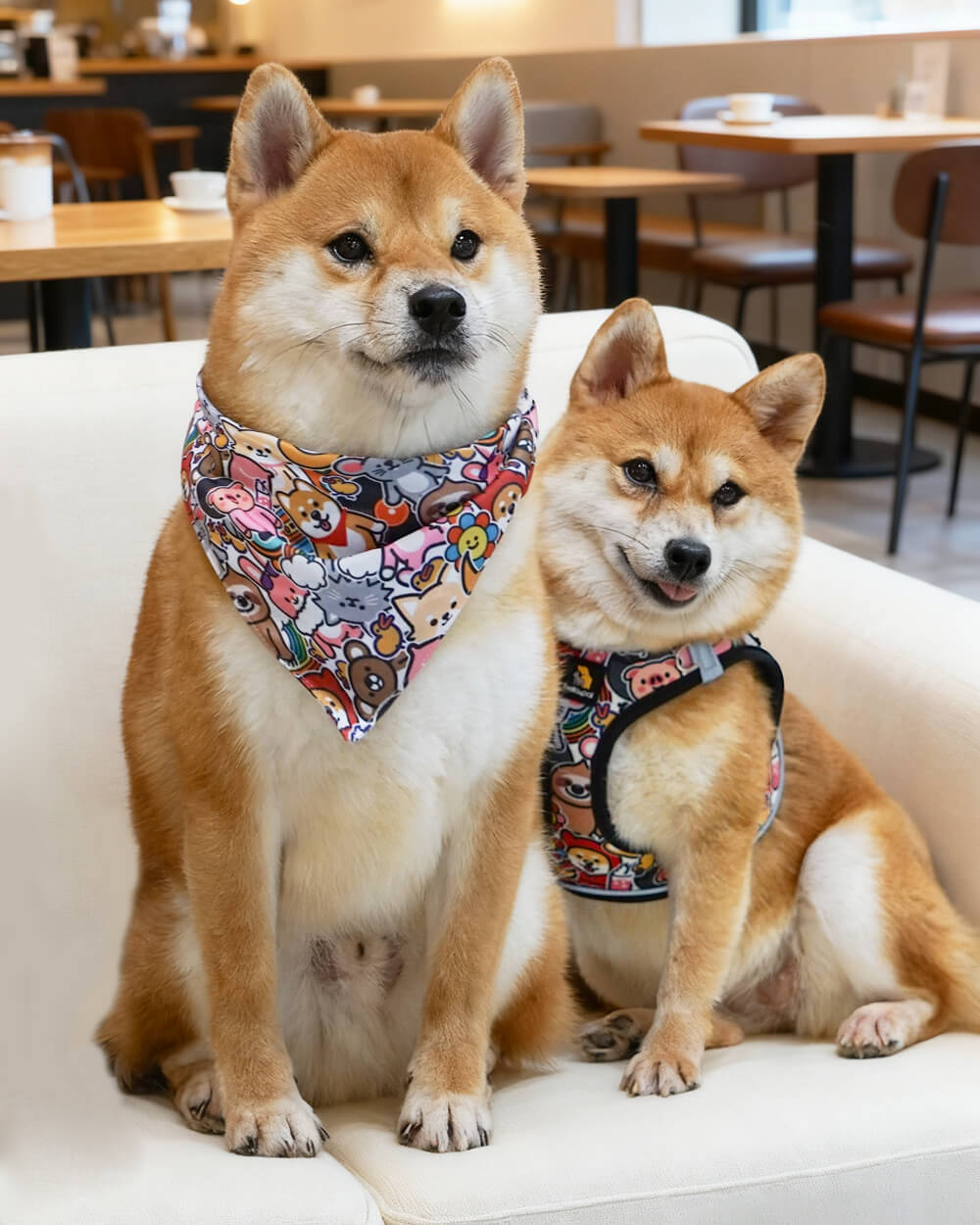 Bella & Pal × PJai & Friends 聯乘款三角寵物頭巾 - 嘉年華